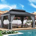 12' X 16'Hardtop Gazebo with Drainage System