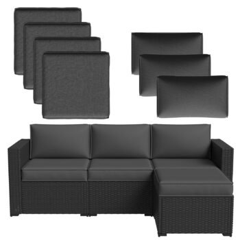Patio Furniture Cushions for Outdoor Furniture Set of 4