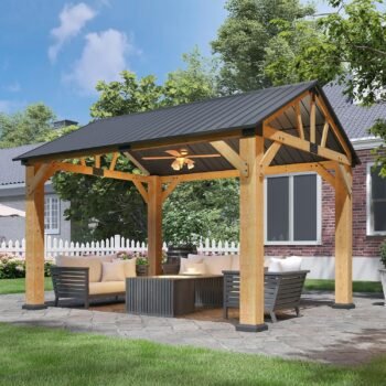 10' x 12' Wood Gazebo