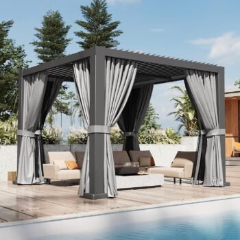 Louvered Pergola 10x10 All-Aluminum