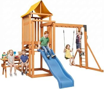 Wooden Swing Sets for Backyard